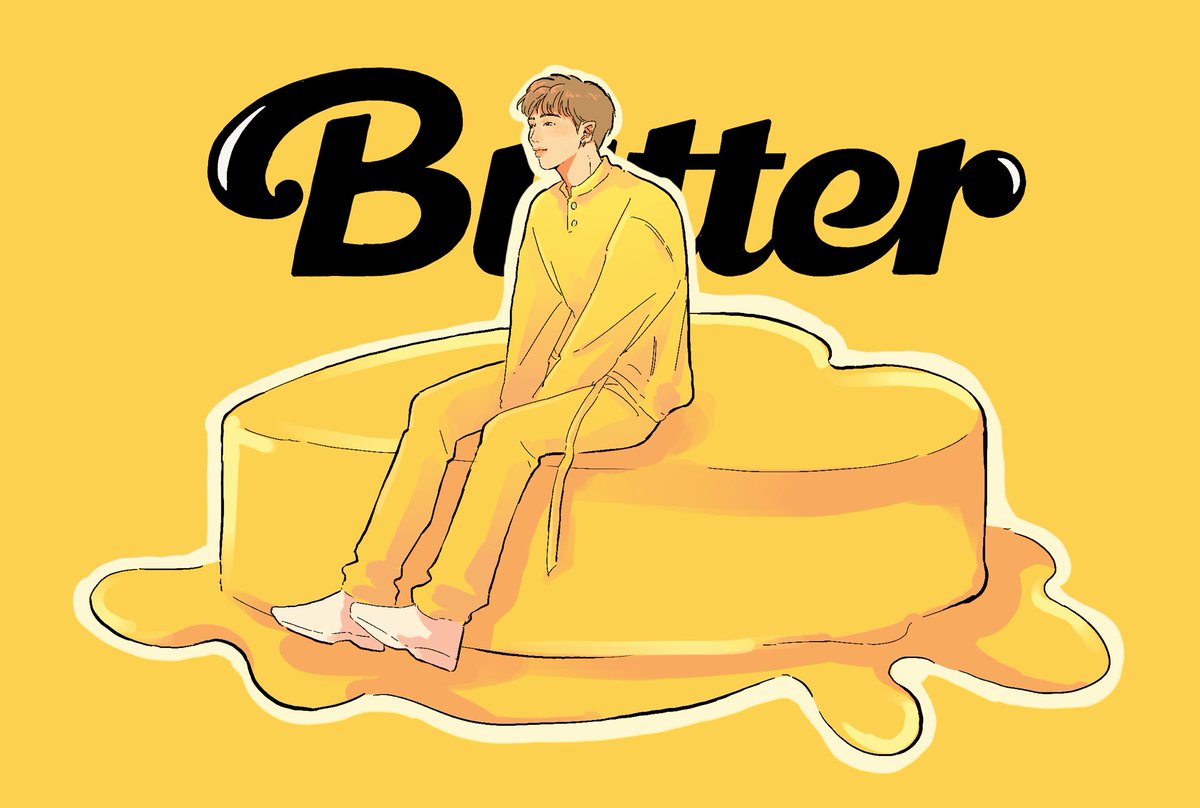 solo honey 1boy yellow theme yellow pants male focus brown hair  illustration images