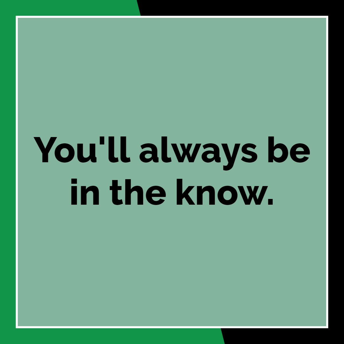 We're proud of our transparency around here. Keeping you updated throughout our process is just one part of that.