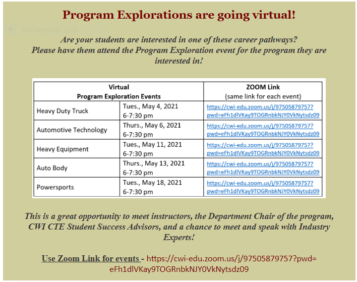 BSDCareer's tweet photo. Check out these program information sessions with @cwidaho.  Did you know you can begin learning about some of these careers while you are still in high school @DTEC_BSD?  Don't miss out on these amazing career opportunities! https://t.co/k5Qq3k3PRd