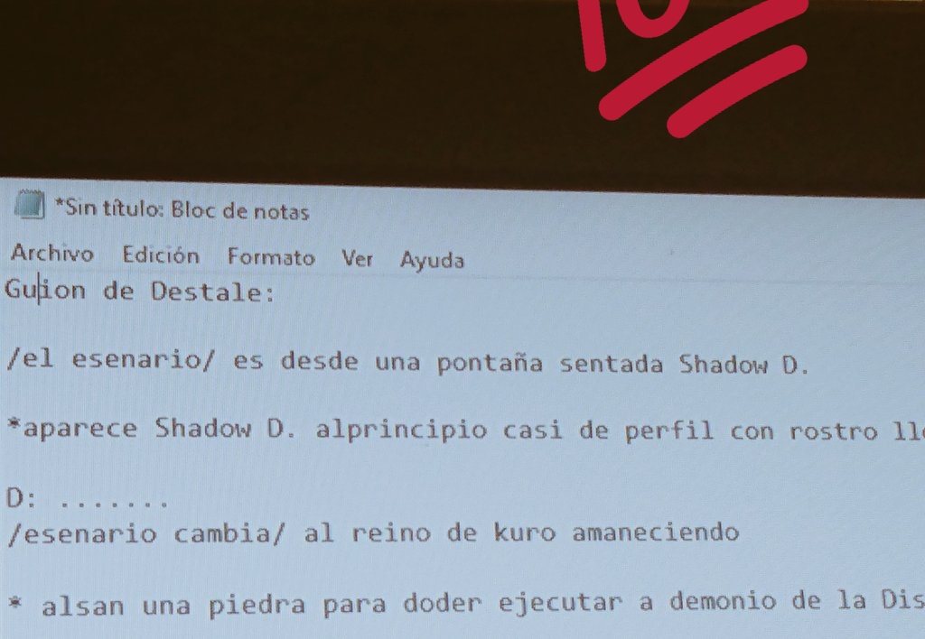 DahliaVolkov's tweet photo. Haciendo el gui��n de Dedtale jiji
Ya tengo de la trama principio sólo me falta lo del tráiler ✍️😎📖
#Dedtale #Historia #Creativa
Tengo más pero no quiero espoilar jejeje muajajaj xd https://t.co/S6NknoLdlF