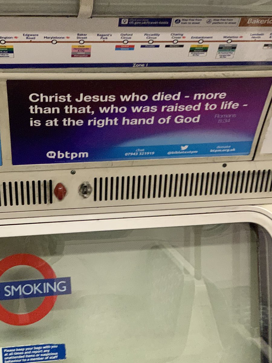 _Dais_E's tweet photo. @bibletextpm was just sat on the tube thinking about how I’ve been feeling distant from God recently and I look up and see this. Wow. https://t.co/qdyHf0sX5D