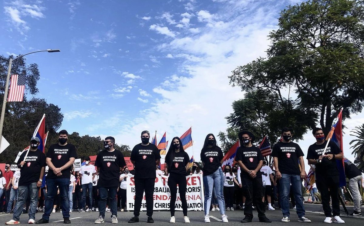 AYF’s Hunger Strike during the Artsakh War — This demonstration had three demands:  #RecognizeArtsakh,  #SanctionTurkey,  #SanctionAzerbaijan.