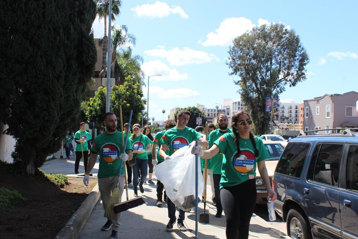 Little Armenia Beautification Project — Following the official designation of the Little Armenia district of Los Angeles in 2000, the AYF has taken upon itself to consistently show its gratitude and ensure that the area remain clean.