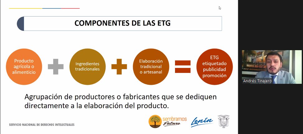 SENADI_Ecuador's tweet photo. Continuamos conmemorando el #WordIPDay ahora en el Seminario Internacional de la @pucp con la participación del @AndresTinajero DNPI del @SENADI_Ecuador donde expuso las distintas aristas sobre las Especialidades tradicionales Garantizadas y la primera #ETG otorgada en el Ecuador https://t.co/cNS7tcNBY6