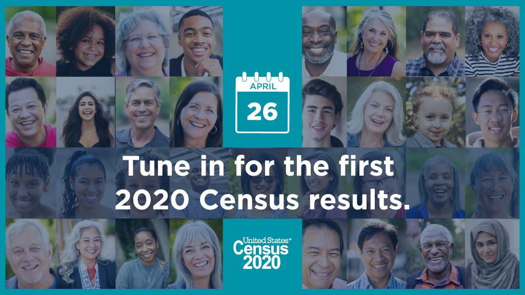 uscensusbureau's tweet photo. Today, the first #2020Census population counts for apportionment will be released at 3PM ET. Watch live here: https://t.co/8Fk6IBiIRm

#Apportionment #CensusBureau https://t.co/bR4syNNfqR