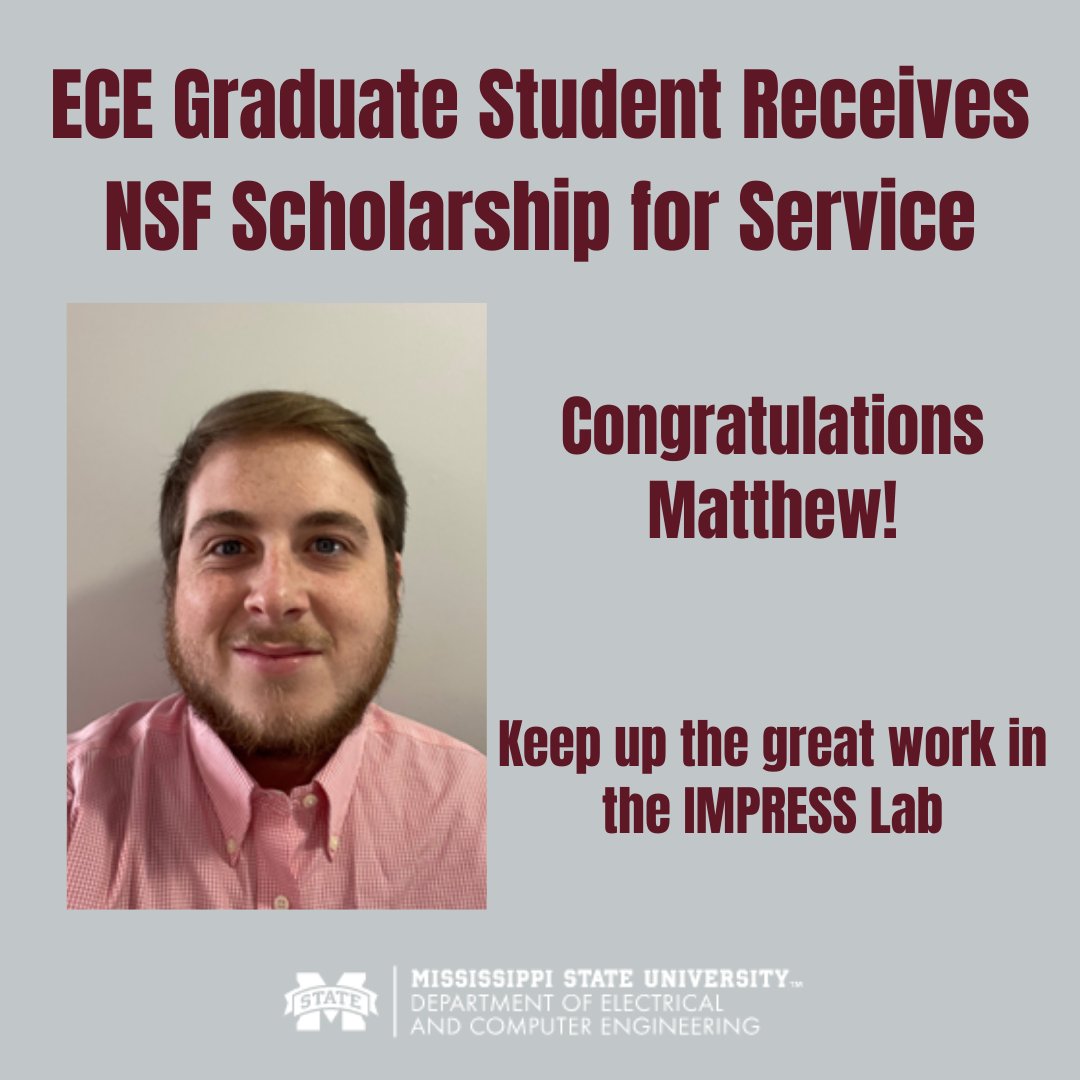Congratulations, Matthew Duck!

ece.msstate.edu/ece-graduate-s…
