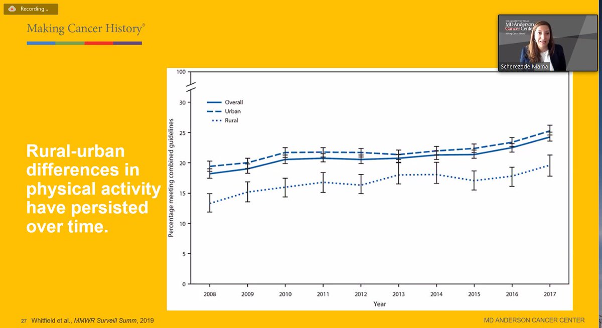 Physical activity is a critical focus for people living in rural areas, for cancer prevention across the continuum. <a href="/SFU_CRCS/">SFU Center for Rural Cancer Survivorship</a>
