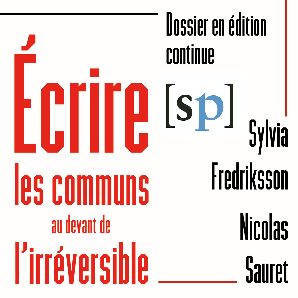 On démarre la semaine avec un dossier spécial, conçu par Sylvia Fredriksson et Nicolas Sauret, qui porte sur notre activité en tant que revue indépendante ! Visitez notre site: sens-public.org/dossiers/1383/