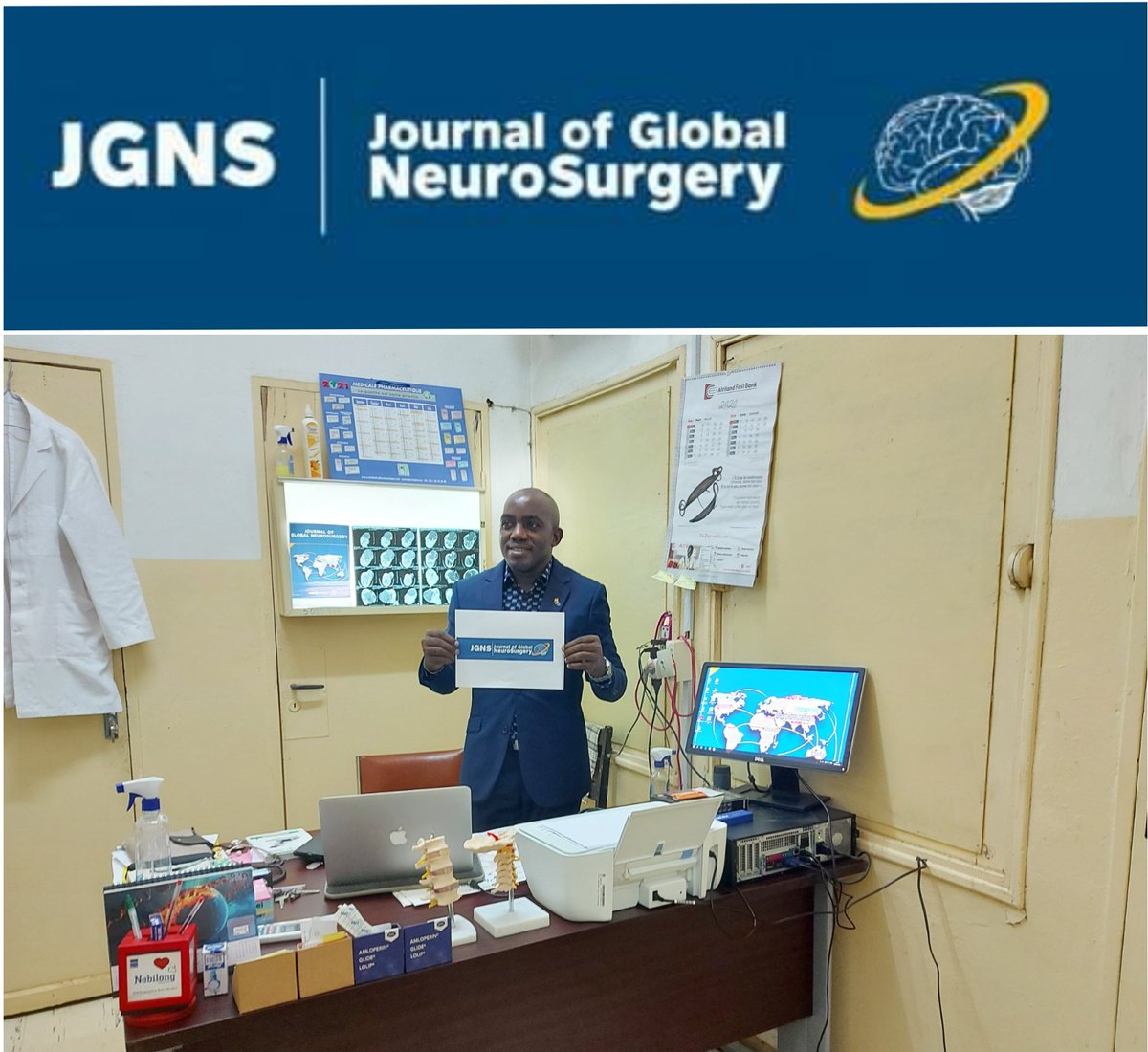ignatiusesene's tweet photo. Today I went #Blue in commemoration of  the #Journal of #Global_Neurosurgery 
#Blue_Journal.
JGNS is a non-profit publication that aims to #empower researchers from low &amp; middle-income countries. 
No #Article_Processing_Fees! No #Paywalls
Check us out at:https://t.co/LV0ekhkoin https://t.co/6ZWdMuXWIL