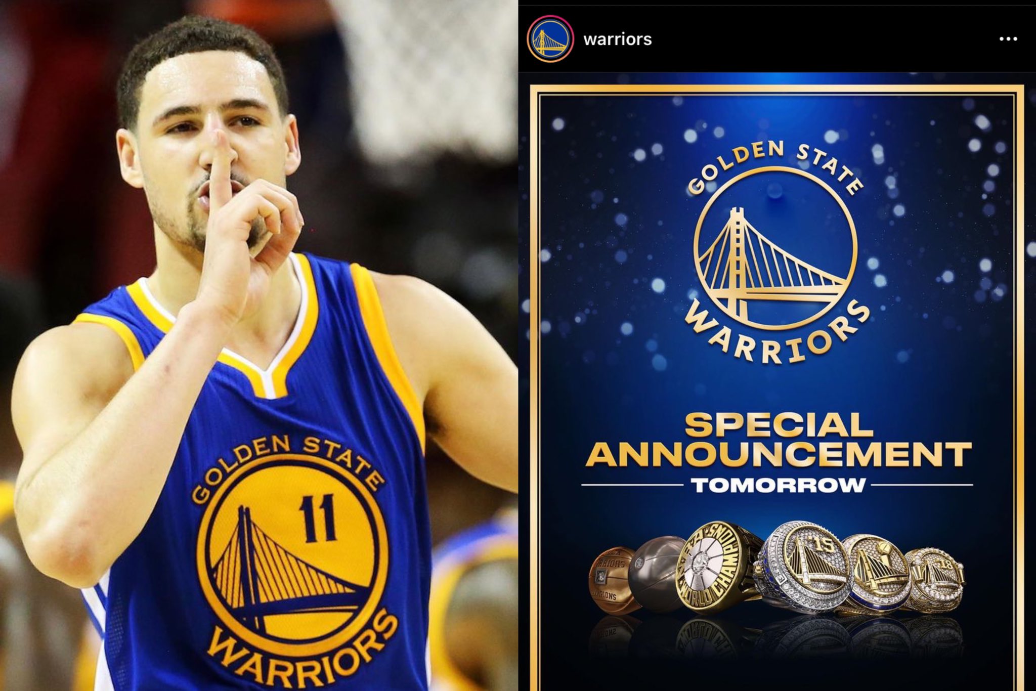 tipofftalk on Twitter: "The Warriors may have just teased Klay Thompson ...