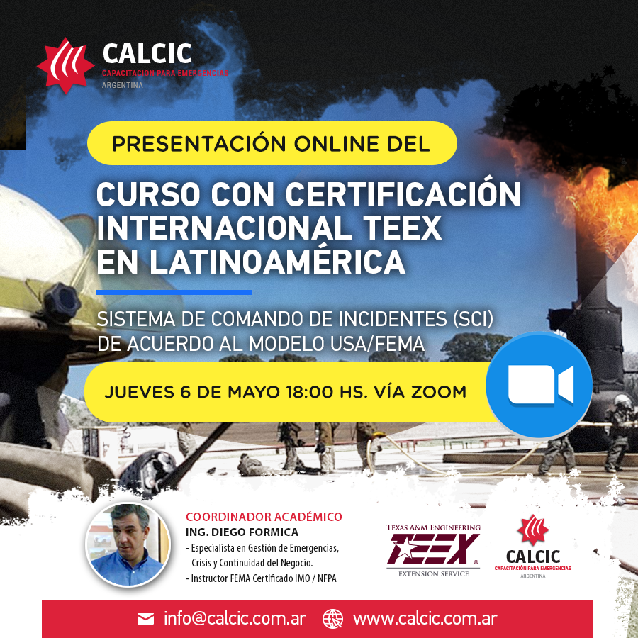 CALCICsa's tweet photo. PRESENTACIÓN ONLINE! - Jueves 6 de mayo 18:00hs.

SISTEMA COMANDO DE INCIDENTES

Inscripción: https://t.co/ZsXsEDvZrE

#sistemacomando #incidente #calcic #bombero #brigadista #emergencia https://t.co/w99Wyj7CpQ