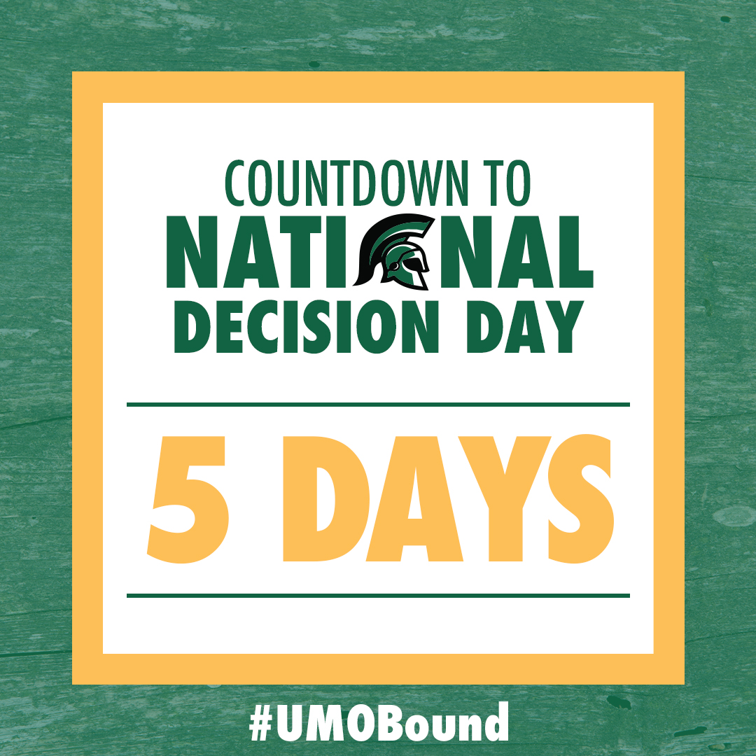 5 days until National Decision Day! 

#umobound