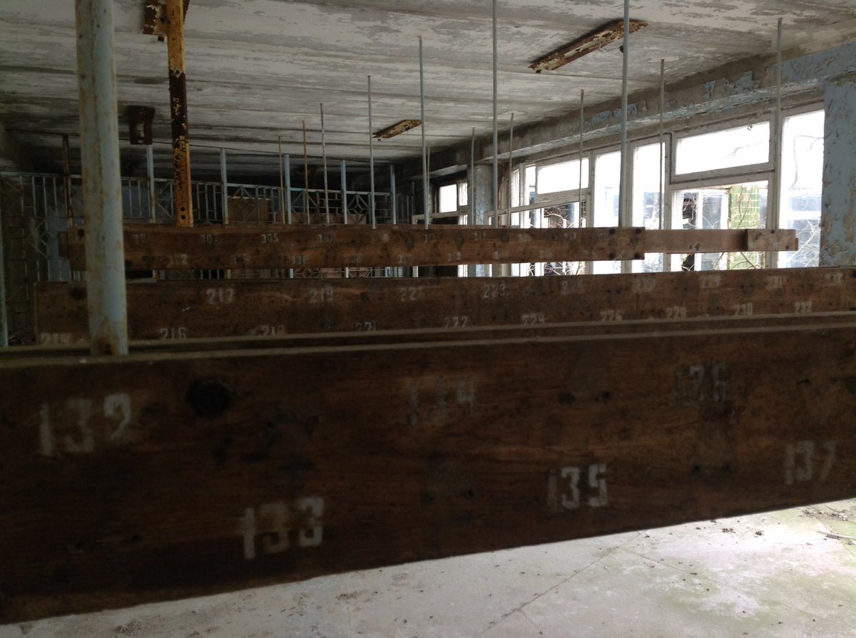 Inside an abandoned school