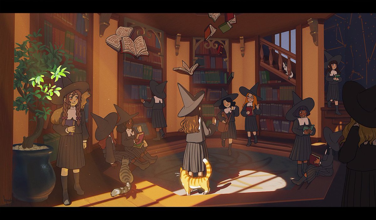 Heres a post collating all the witch art I've been posting lately + an additional concept, I'm sad I never got time to make art of the observatory interior! Hopefully someday! 💕🧙‍♀️🔮 