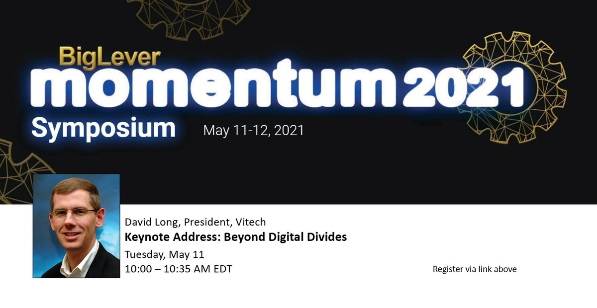 VitechCorp's tweet image. Join us at BigLever Momentum—an event focused on the cutting edge of  #ProductLineEngineering. We look forward to hearing David Long present the keynote: Beyond Digital Divides. #DigitalEngineering #MBSE #OrganizationalChangeManagement Register here: hubs.ly/H0LZ5Sb0