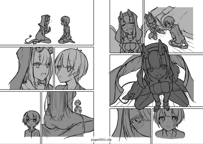 ちまちま作業。
右下のコマがお気に入りです。 