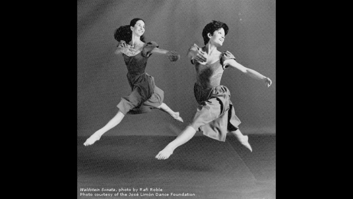 "Waldstein Sonata" premiered on this day in 1975, three years after José Limón's death. Limón began the dance, and Daniel Lewis finished it at the urging of Martha Hill, director of the Juilliard Dance Division.