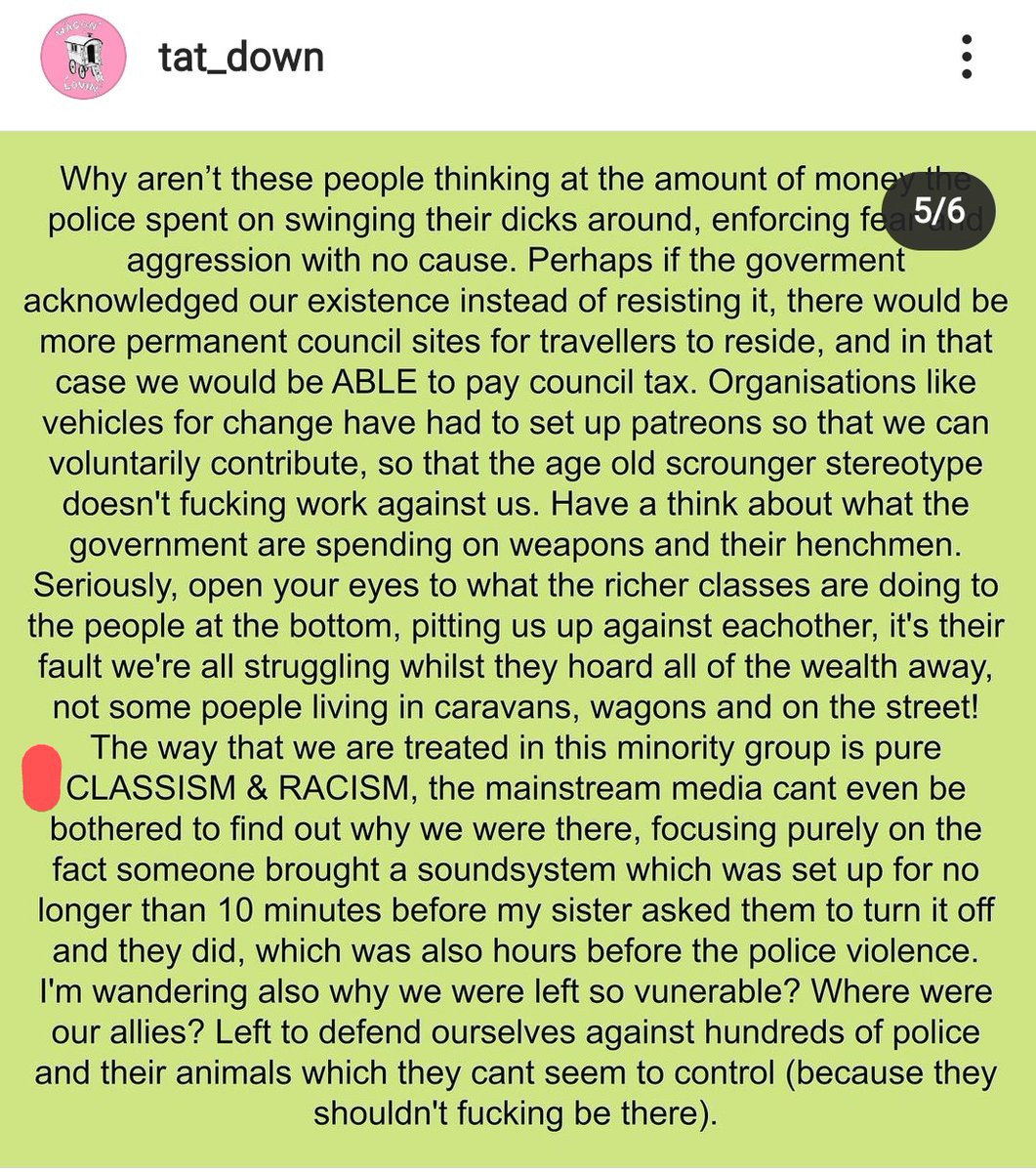 Absolutely appalled by these New Age Travellers claiming they're GRT - and face racism - by virtue of nomadism.You don't magically change ethnicity by my being nomadic, same as you don't magically change ethnicity by living in b&m.