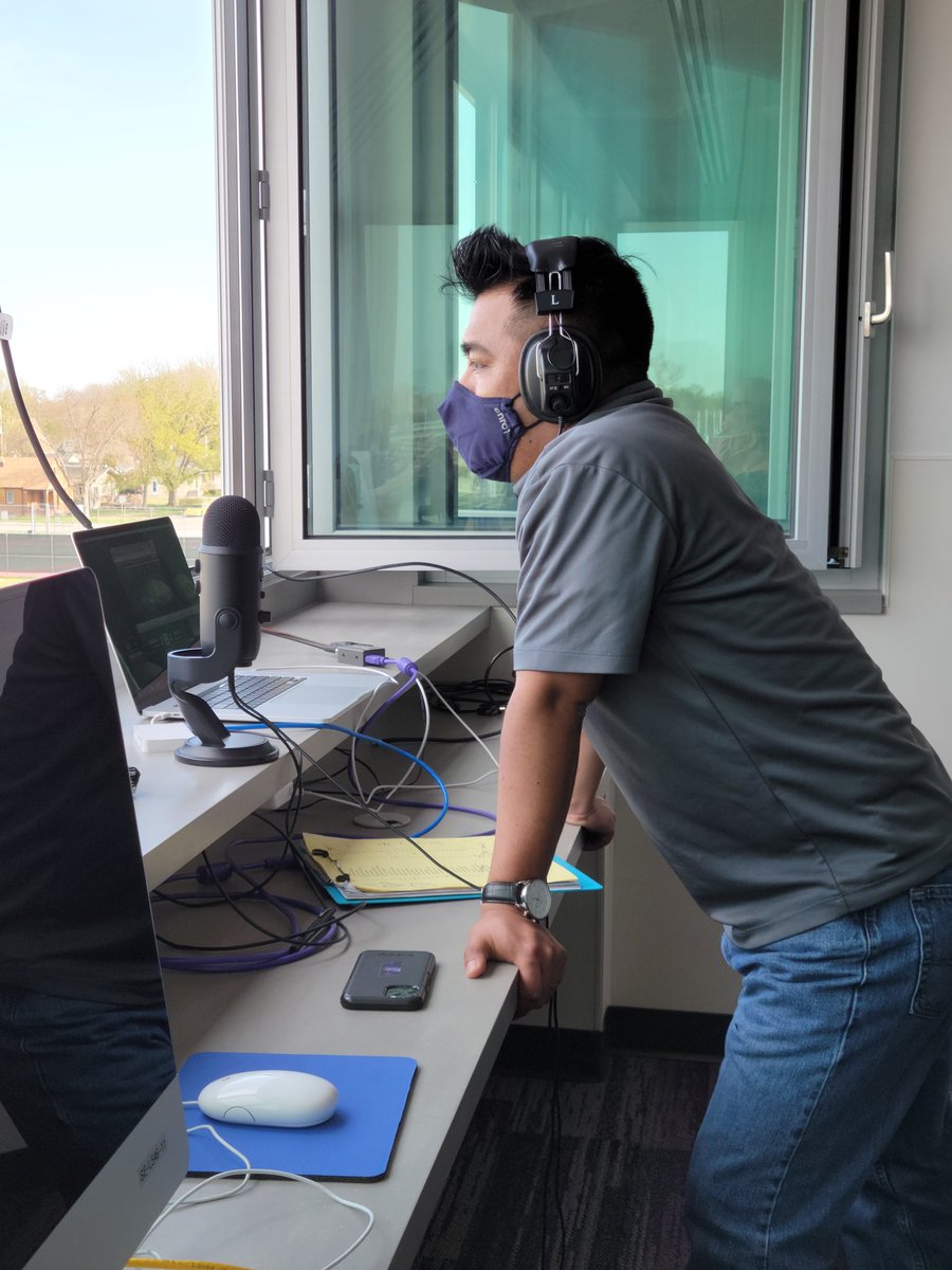 GishActivities's tweet photo. Thank you Mr. Fuentes for broadcasting the Girls Soccer game in Spanish tonight as we Striv the game.  @GishActivities https://t.co/rEumHPhYh8