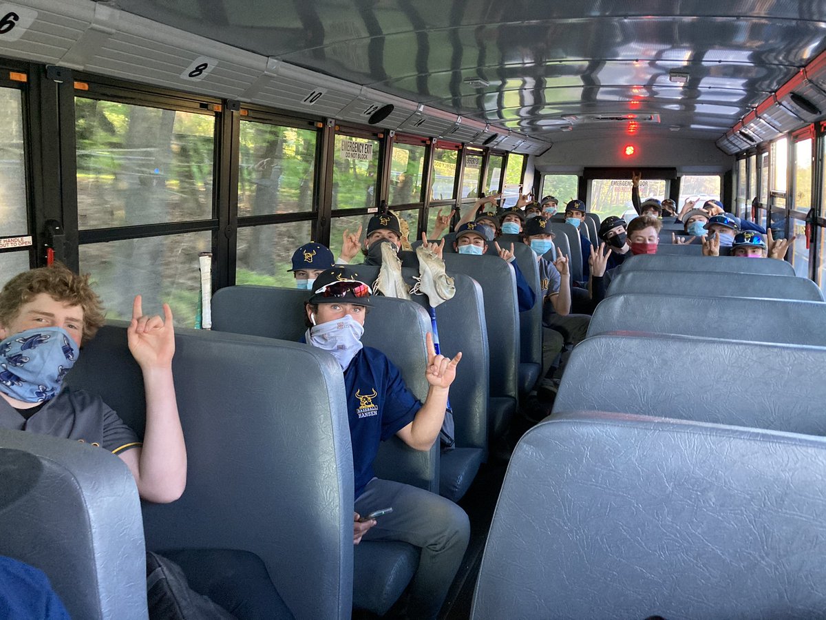 Loving another victory bus ride home! Two for the good guys today with JV and Varsity both winning at Sun Valley. #HornsUp