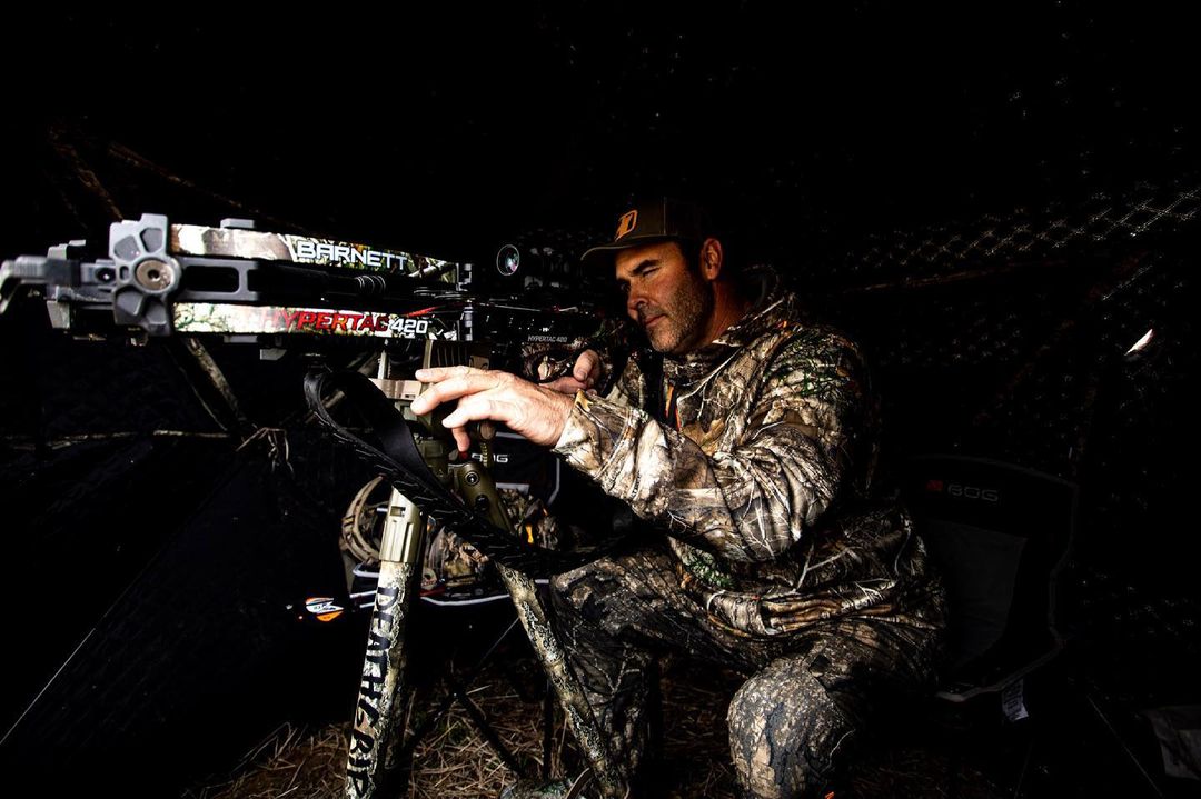 Anyone else using a crossbow to turkey hunt this spring? #GetAfterIt Photo courtesy of @mlbhunter #neverstoplearning #whitetails #deer #bowhunting #turkeyhunting #archery #outdoors #hunting #crossbow #barnettcrossbows