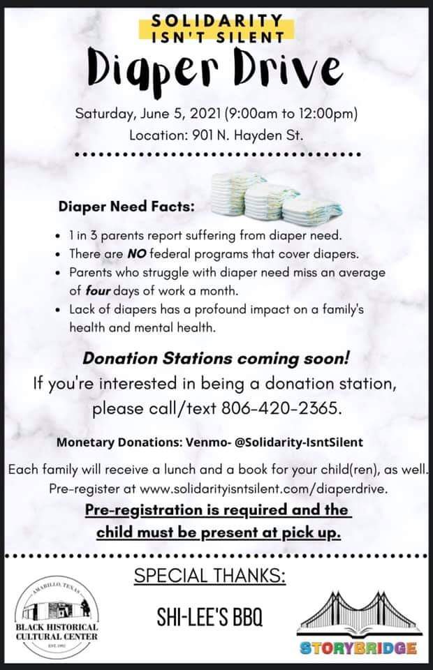 If you have ever been a new parent, you know how every little bit can help. Things like diapers, formula, and clothing are all things we need for our babies. Solidarity Isn't Silent is organizing a diaper drive for those new parents in need.