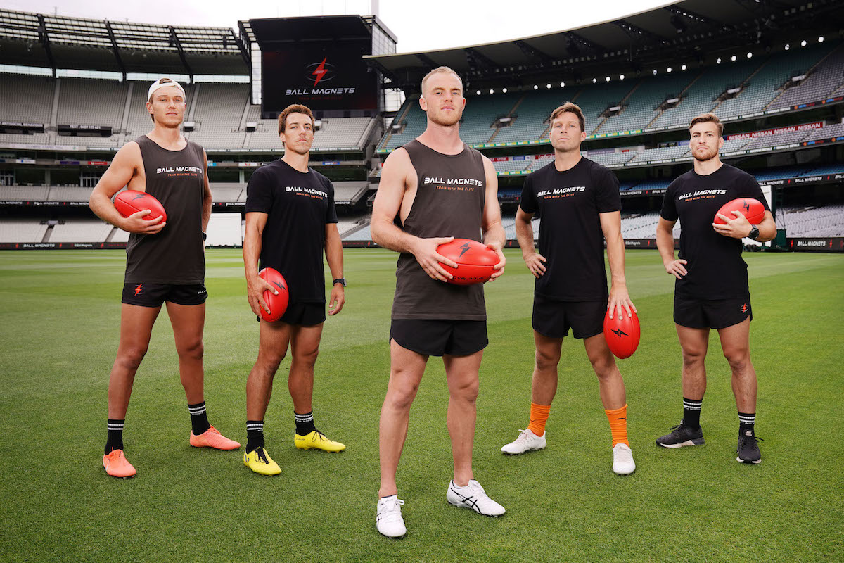 The Ball Magnets A team includes some of the game's biggest names 🙌

Find out more on how this innovative training app can improve your AFL skills, game awareness and fitness as you train virtually with star players: afl.com.au/news/603171