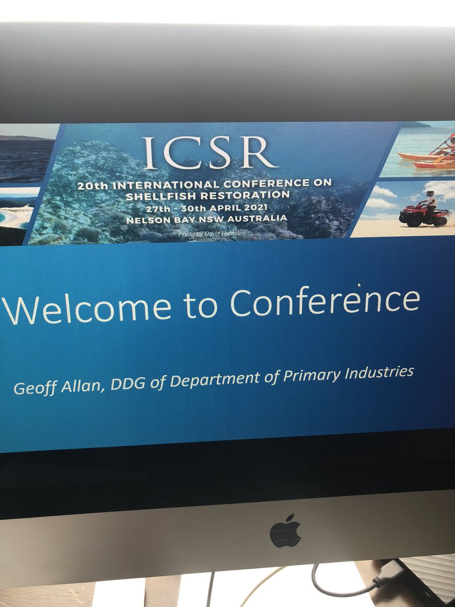 Great to be connected to Sydney Australia for the International Conference on Shellfish Restoration #icsr2021 #shellfishrestoration & proud to be (virtually) presenting data on molecular markers associated with Bonamia ostreae at 11am ! #bonamiaostreae #ostreaedulis #restoration