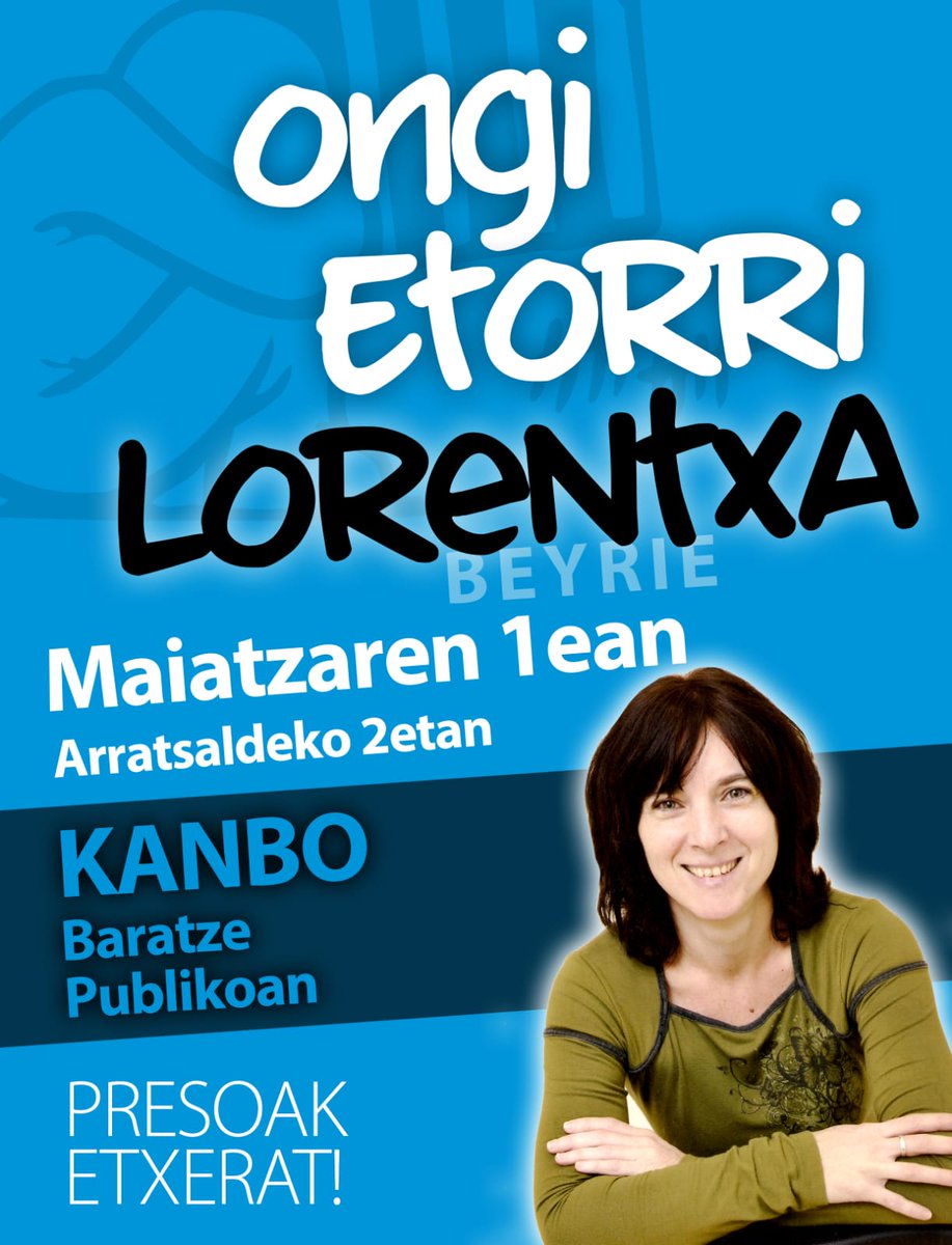 Ostirala gertu dago..... Ongi Etorri etxera Lorentxa....