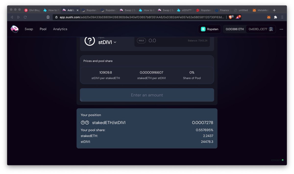 jantzen197's tweet photo. Just completed the @DiviProject @stakedTokens test net competition. #stDIVI #LiquidStaking https://t.co/Ydb3D6xJJ6