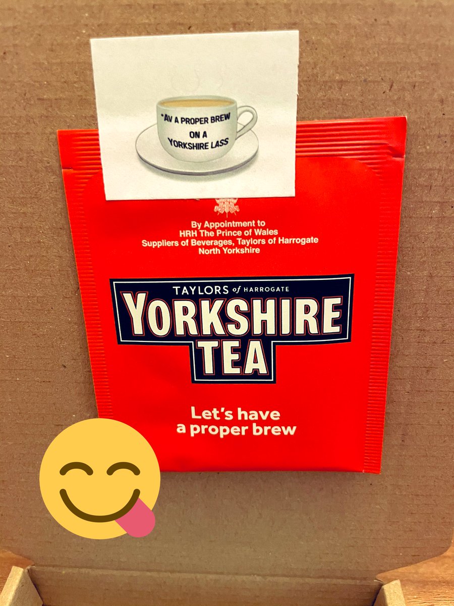 Cloudgaze8's tweet photo. I wanted to add something to my packages that represents me. So each package is sent with the best tea (@YorkshireTea) from a Yorkshire lass. 
Let me show you a proper brew. #cloudgaze #smallbusiness #etsy https://t.co/5km10RVTz8