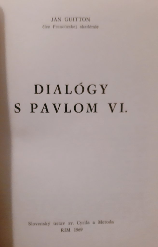 MarianSekerak's tweet photo. Just finished a book of #Guitton's dialogues with St. Paul VI. What a different style when compared to Seewald's conversations with Benedict XVI! Guitton's philosophizing thoughts are often intertwined with those of the pope. https://t.co/wtiqy8ZDBM