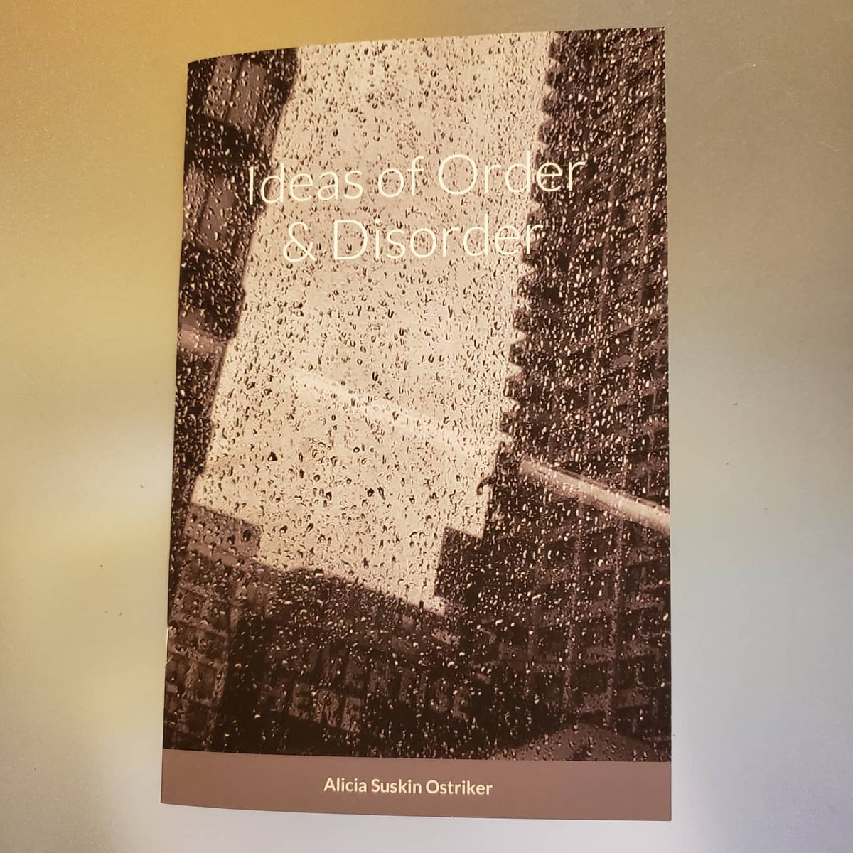 davesolo's tweet photo. Ideas of Order &amp; Disorder - Poems &amp; Photographs by Alicia Suskin Ostriker (Ghostbird Press, 2020) is a pamphlet meandering both through corners is NY as well as through the relationship between poem and photo. https://t.co/YAyAivxcI9