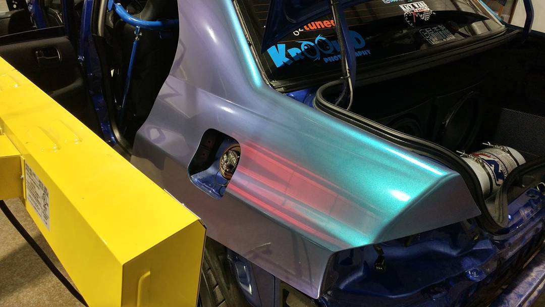 InfratechAuto's tweet photo. The pros at #Wrapsesh putting the finishing touches on a quality wrap job with our Model SRU-1615 medium wave system. https://t.co/aq7lEX9tE0 https://t.co/yncj6i3jvk