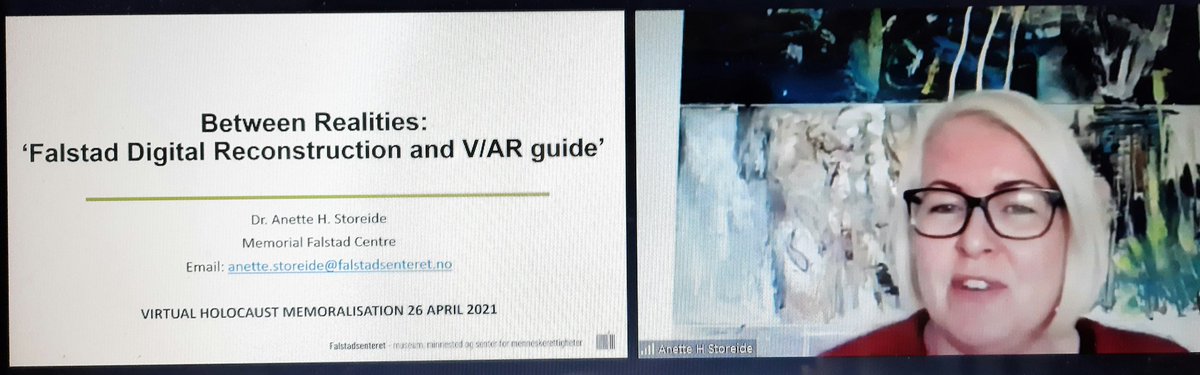 CSlifkin's tweet photo. @Holocaust_Digi Virtual Holocaust Memorialisation: thanks to all the speakers from @USCShoahFdn @Falstadsenteret @annefrankhouse @Courtroom600 @SPECS_lab @LeedsUniMedia @GreenhouseUConn @Falstadsenteret & chair @_kate9412 #Holocaust #Memorialisation
#DigitalHeritage #digimem https://t.co/cseoWSnGds