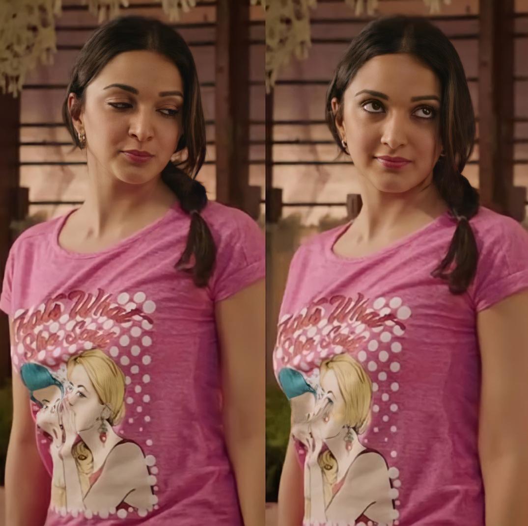 Abbbaaa em unaave babu 🔥🔥💦 #KiaraAdvani 
Face lo Kasi 🤤 Tshirt chimpi dengaali dheeni 😘🔥