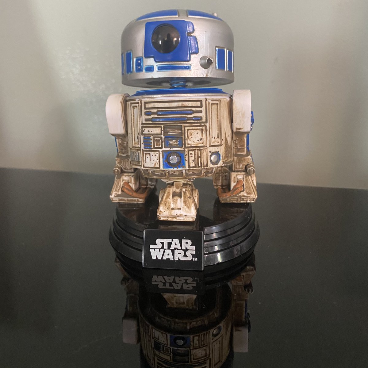 RichTaibi's tweet image. One of my #BulldogBuddy winners came to my office for their prize &amp;amp; said: Hey, Mr. Taibi. How come you don’t have an R2 bobble head? So I had to rectify that...ya know, for the kids! Man, I love what I do!🤣 #PrincipalsPOV #BullockES @AmyMasso @OriginalFunko @starwars