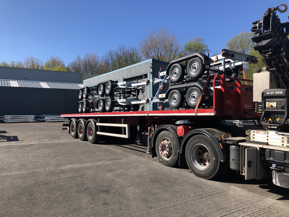 Generator chassis being collected today. Call for information. #meredithandeyre #mandetrailers #planttrailers #trailers #planthire #construction #minidiggers #madeinbritain ##generatortrailers #utilities #forestry