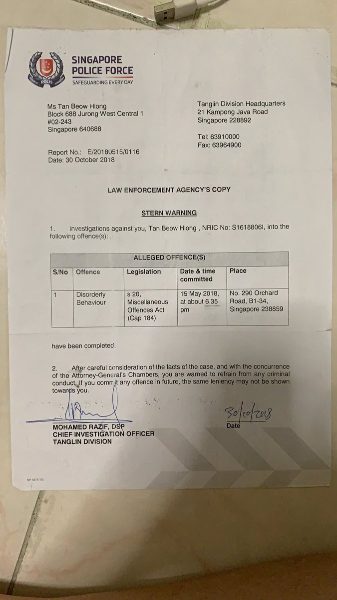 <a href="/POTUS/">President Donald J. Trump</a> SOS from Singapore! President Biden, please help! Starbucks Singapore (Paragon) caused me to be wrongfully arrested on 15 May 2018. Please help to get Starbucks to release CCTV footages taken at the cashier to prove my innocence. Please note the Time of Offence was  1715 hours