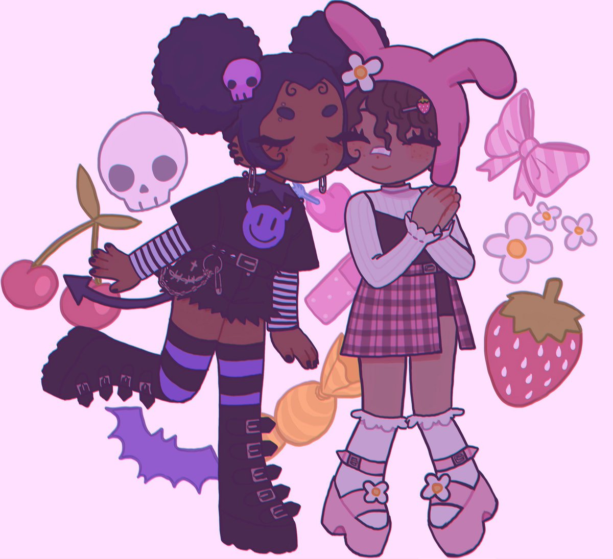 katloid's tweet photo. #LesbianVisibilityDay YO IM CASEY B)  im a nonbinary lesbian and i love bright colors and cool girls https://t.co/NxHj5xvgVu