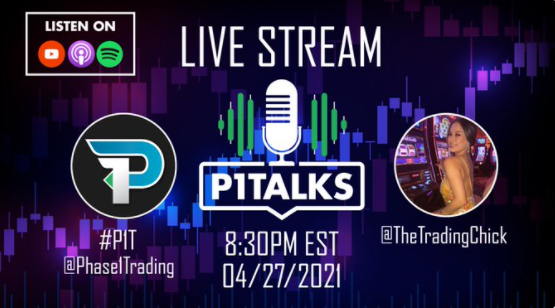 Phase1Trading's tweet photo. Ep. 13 #P1TALKS w/ Special Guest, The Trading Chick
(@thetradingchick) LIVE!! TOMORROW, 4/27/21 at 8:30PM Eastern
LISTEN HERE:πΈ
https://t.co/i60ApdZNen
PAST EPISODES HERE:
https://t.co/wkVMTFKykc https://t.co/h7YWv0H5nF