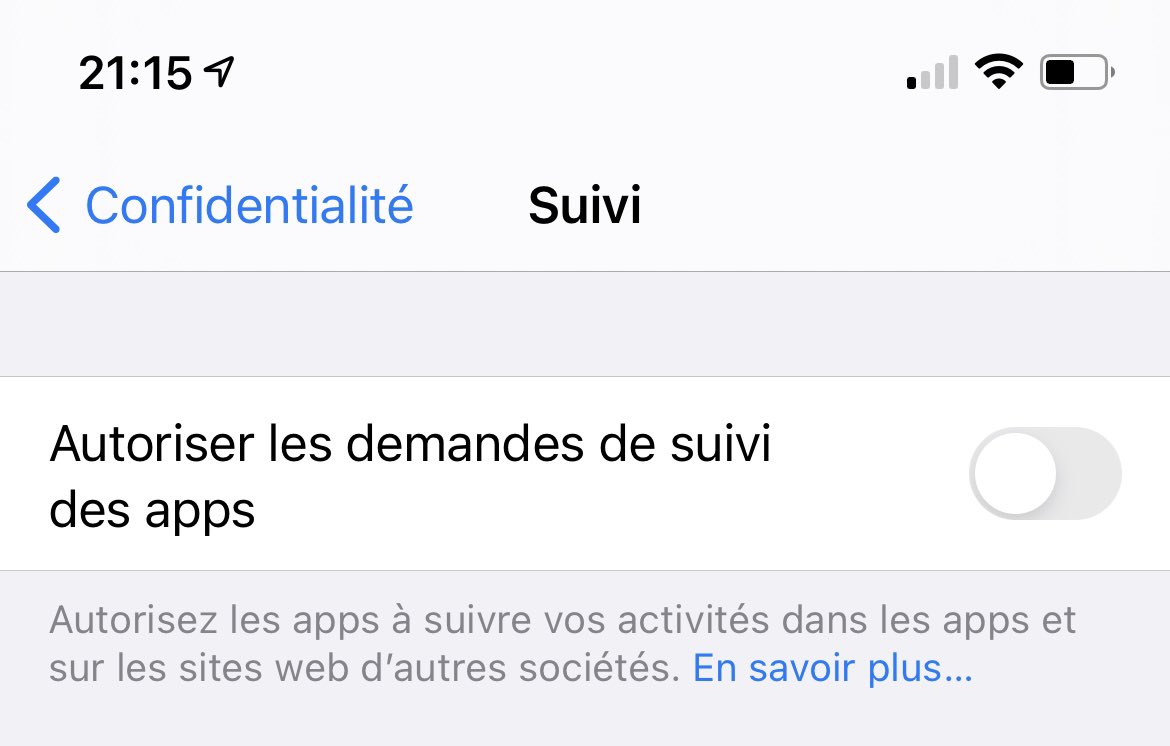 CapitaineSeb's tweet image. Merci Apple 🙏 #Privacy
