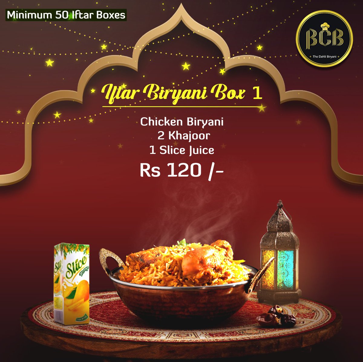 bcb_biryani's tweet photo. Try our new Iftar Biryani Boxes packages with the best catering experience for your home or office parties

You can also  customize your order or pick from our regular Iftar packages.

For booking, queries &amp; other details please inbox or contact us at 03181992338 https://t.co/QnYLtUTfk2