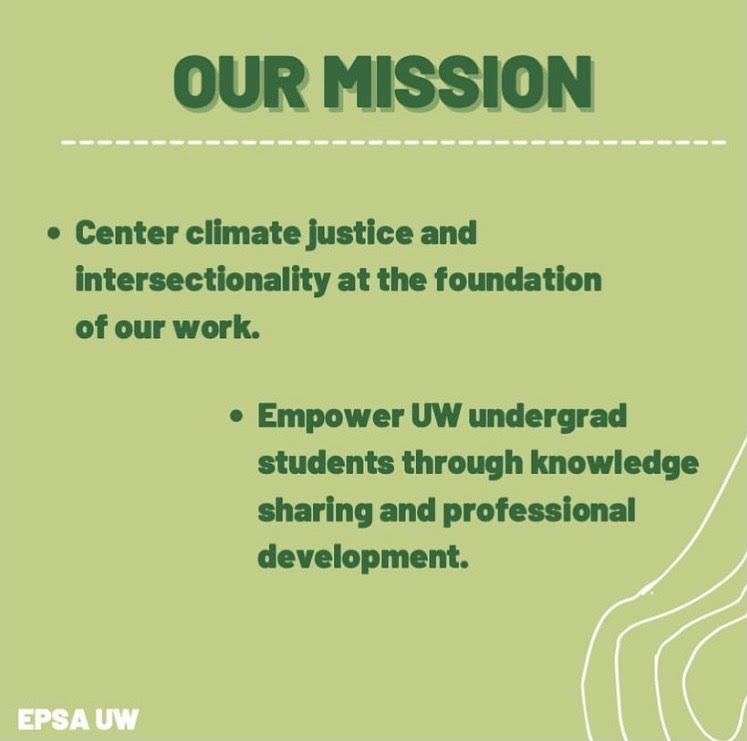 hiya! we are EPSA UW! stay tuned for upcoming information about spring quarter meetings 🌳