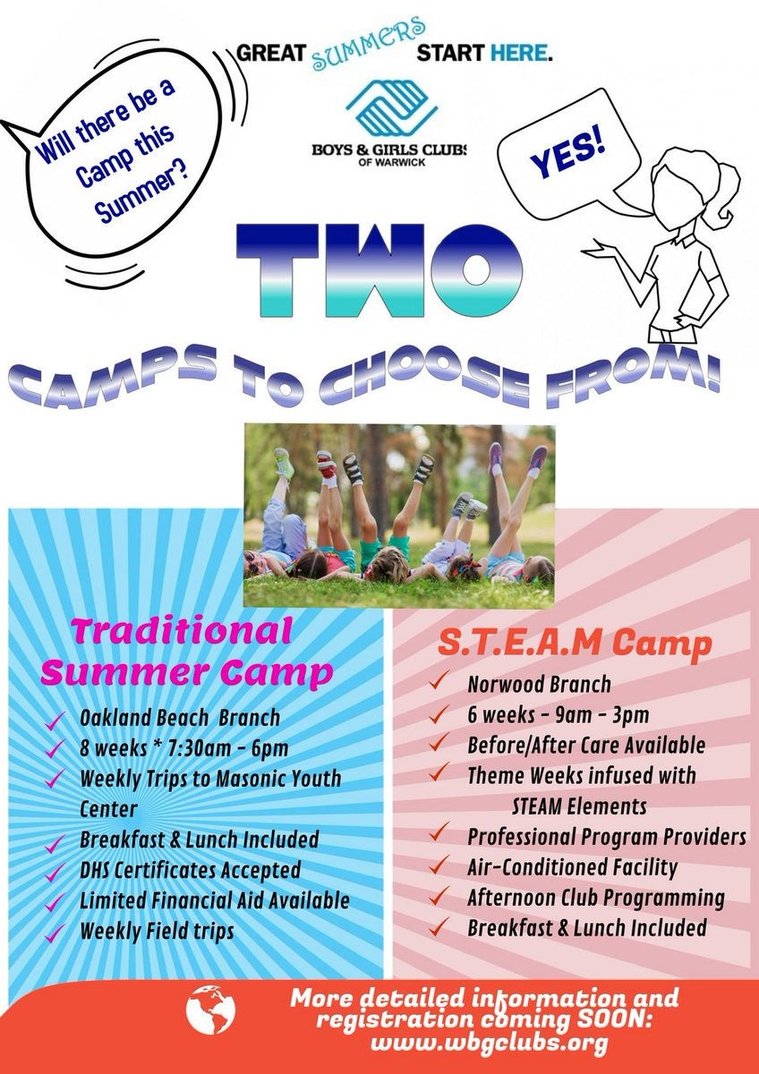 bgcwarwick's tweet photo. Summer Camp Registration is NOW OPEN!!😎 
and spots are filling up FAST 
Don't forget we now have TWO Camps to choose from!
For more information and to register, visit https://t.co/F61KWa3zTx https://t.co/RYBwvy6C6O
