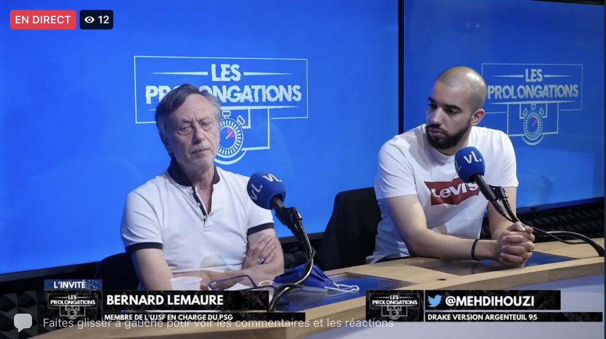 ProlongationsVl's tweet photo. 🚨 #ProlongaLive 🚨

La #Prolongitw de l’invité 📹

Notre invité Bernard Lemaure nous parle de son association #USJF 

Live 👉🏾 https://t.co/g4oPPpOTIZ https://t.co/0QeLnsPeyT