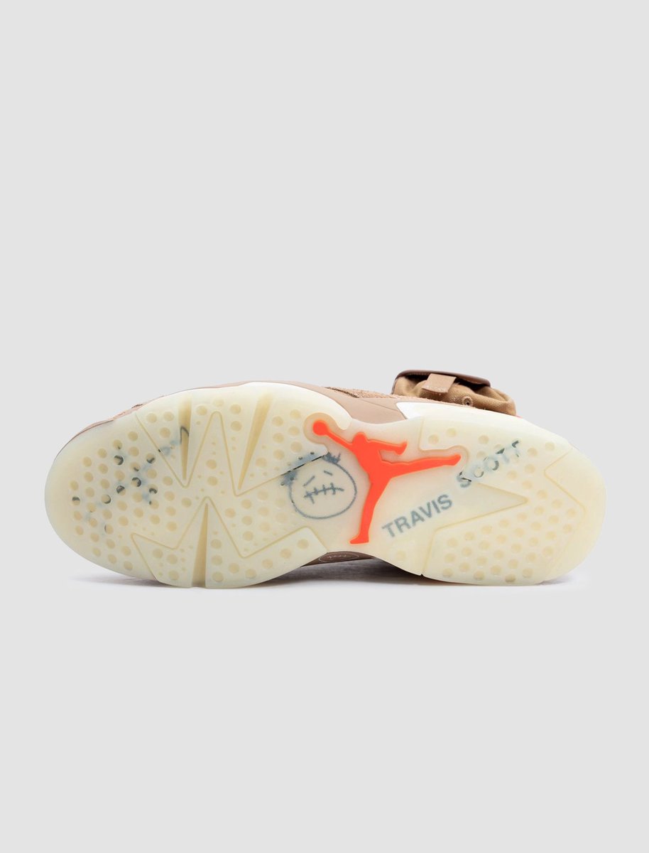 sneakerlinkscom's tweet photo. [Upcoming Release]

👟 Travis x Air Jordan 6 “British Khaki”
📅 April 30, 2021
🔗 https://t.co/JaHK98x19N https://t.co/PsUDT6PeO4