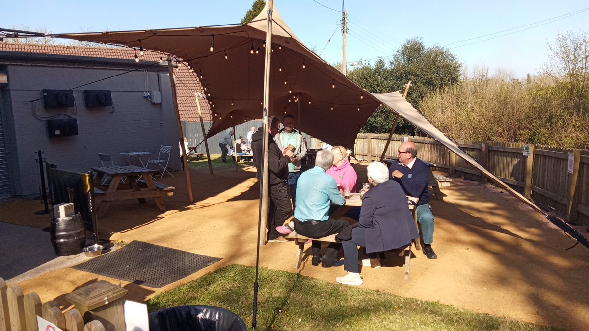 Great to see people using the new outdoor temporary space. Get in touch if you want to reserve a table 02920 882952 or DM