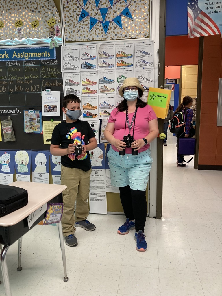 Will and Mrs. Runk put together some great ensembles for Tacky Tourist day last week!