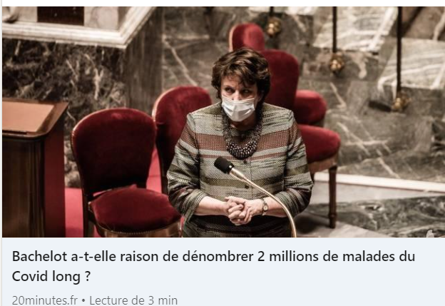 apresj20's tweet photo. "Vu les milliers de messages de détresse que nous recevons ça ne me semble pas étonnant mais nous aimerions avoir des stats nationales et être comptabilisés parmi les chiffres de suivi de l’épidémie, ça fait 1 an que ns le demandons"
https://t.co/kFmplSS78f

#ApresJ20 #Covidlong https://t.co/Mad193iP8D